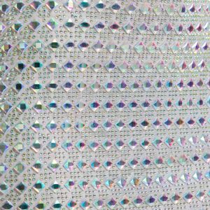 Embellished V-neck A-Line Mini Dress in Silver - Image 5