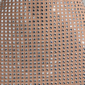 Embellished Halterneck Mini Dress in Honey - Image 5